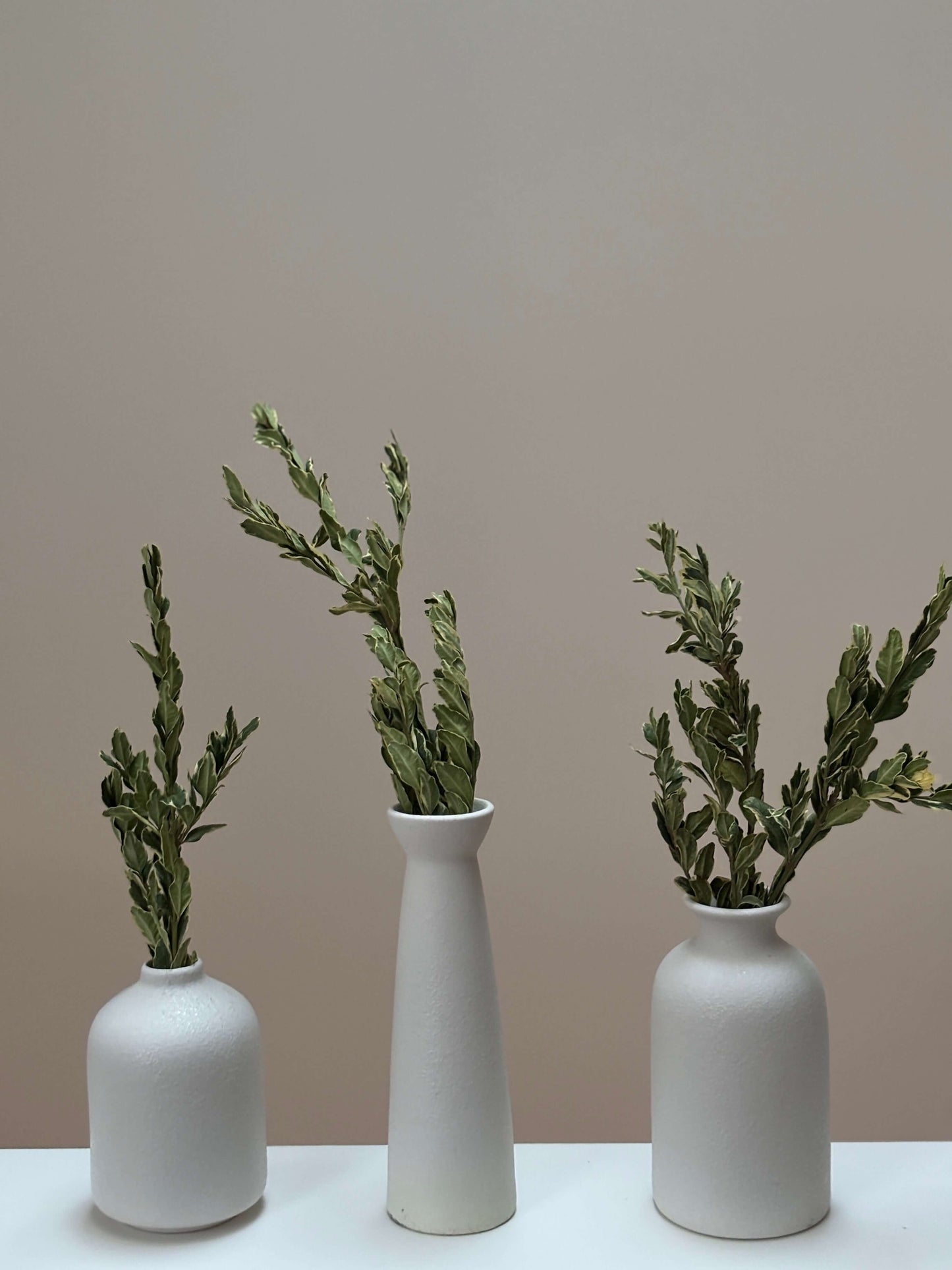 Beige Ceramic vase set