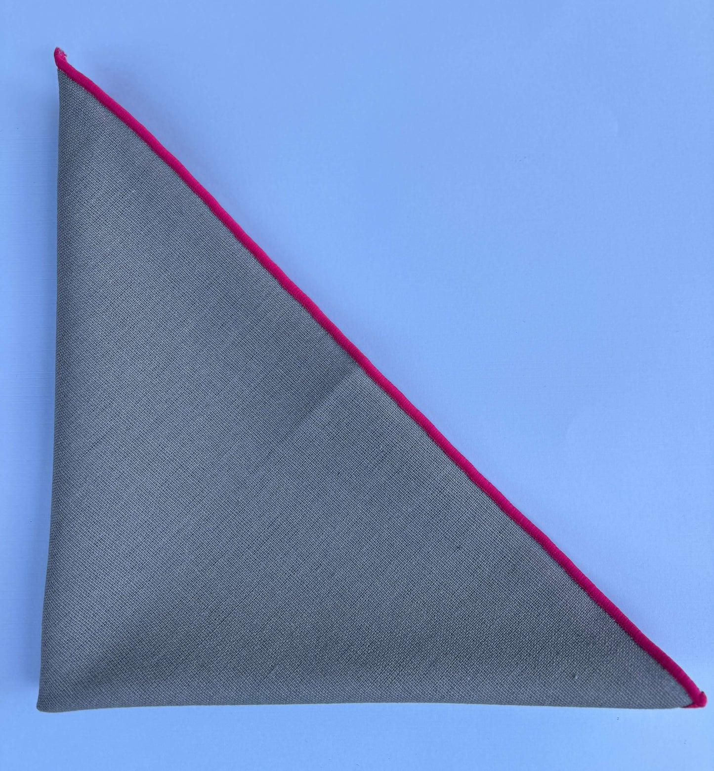 Khaki and Pink Cloth Napkins