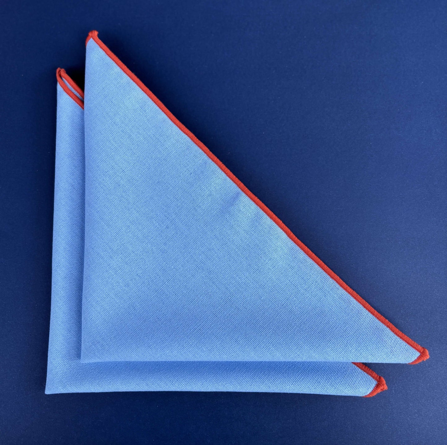Blue and Orange Cloth Napkins