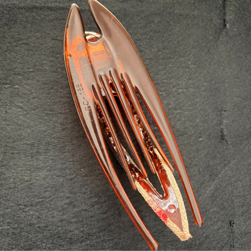 Handmade Thai Cotton Hair Clip – Strong Clasp Yellow