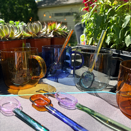 Hand-blown Glass Spoons