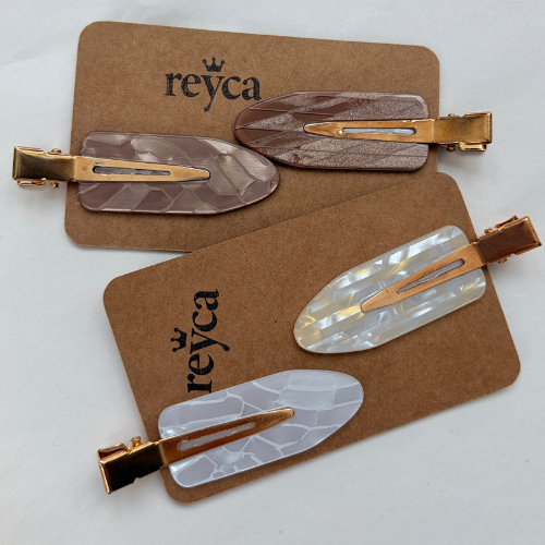 Creaseless Acrylic Hair Clips – Set of 2