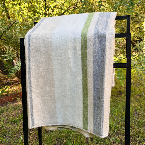 Alpaca Large Throw Blanket - Mosswood