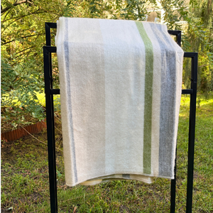 Alpaca Large Throw Blanket - Mosswood