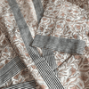 Block-Print Kimono-Style Robe – Cream Floral