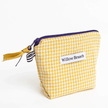 Handmade Yellow Gingham Triangle Pouch
