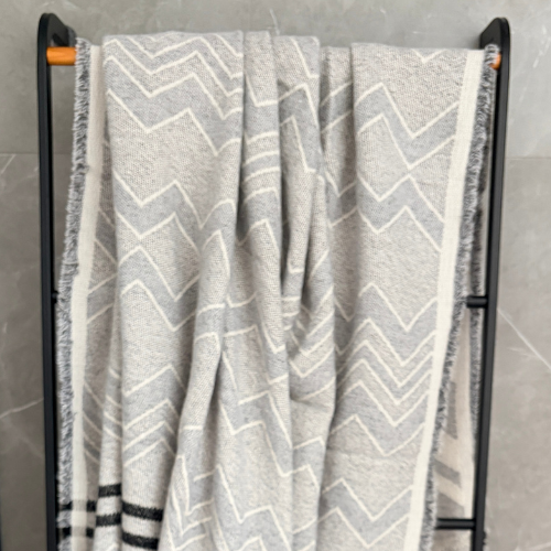 Throw Blanket with Fringe