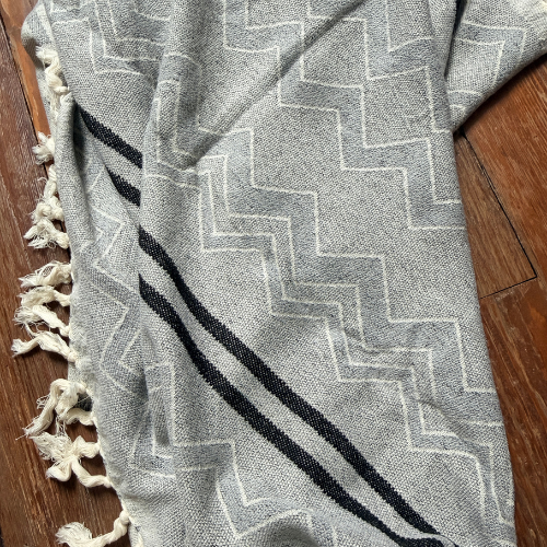Throw Blanket with Fringe