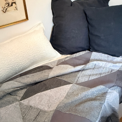 Plaid à motifs géométriques - Modèle multi-panneaux 