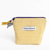 Handmade Yellow Gingham Triangle Pouch