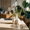 Nordic Minimalist Ceramic Vase Set (3 Pieces) - Beige