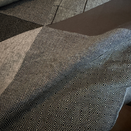 Plaid à motifs géométriques - Modèle multi-panneaux 