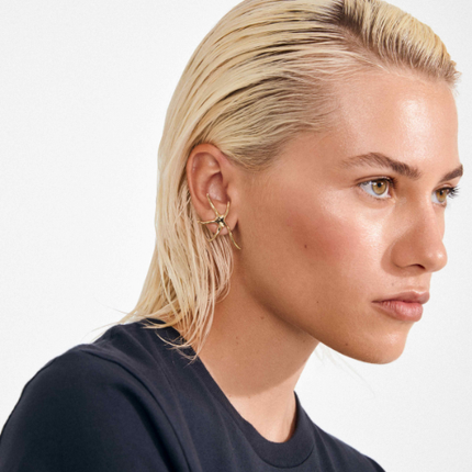 Gold-Plated Starfish Earrings