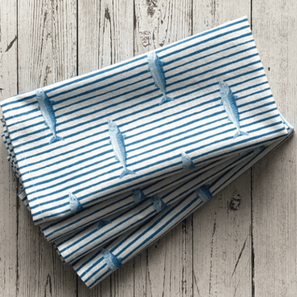 Striped Fish Napkins – Set of 4