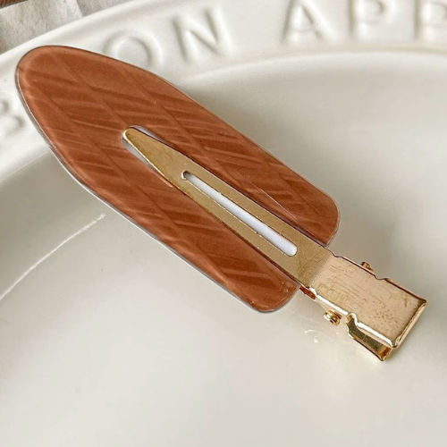 Acrylic Hair Clip - Brown5