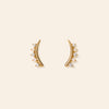 Dewdrop Climber Earrings - White Opal