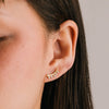 Dewdrop Climber Earrings - White Opal