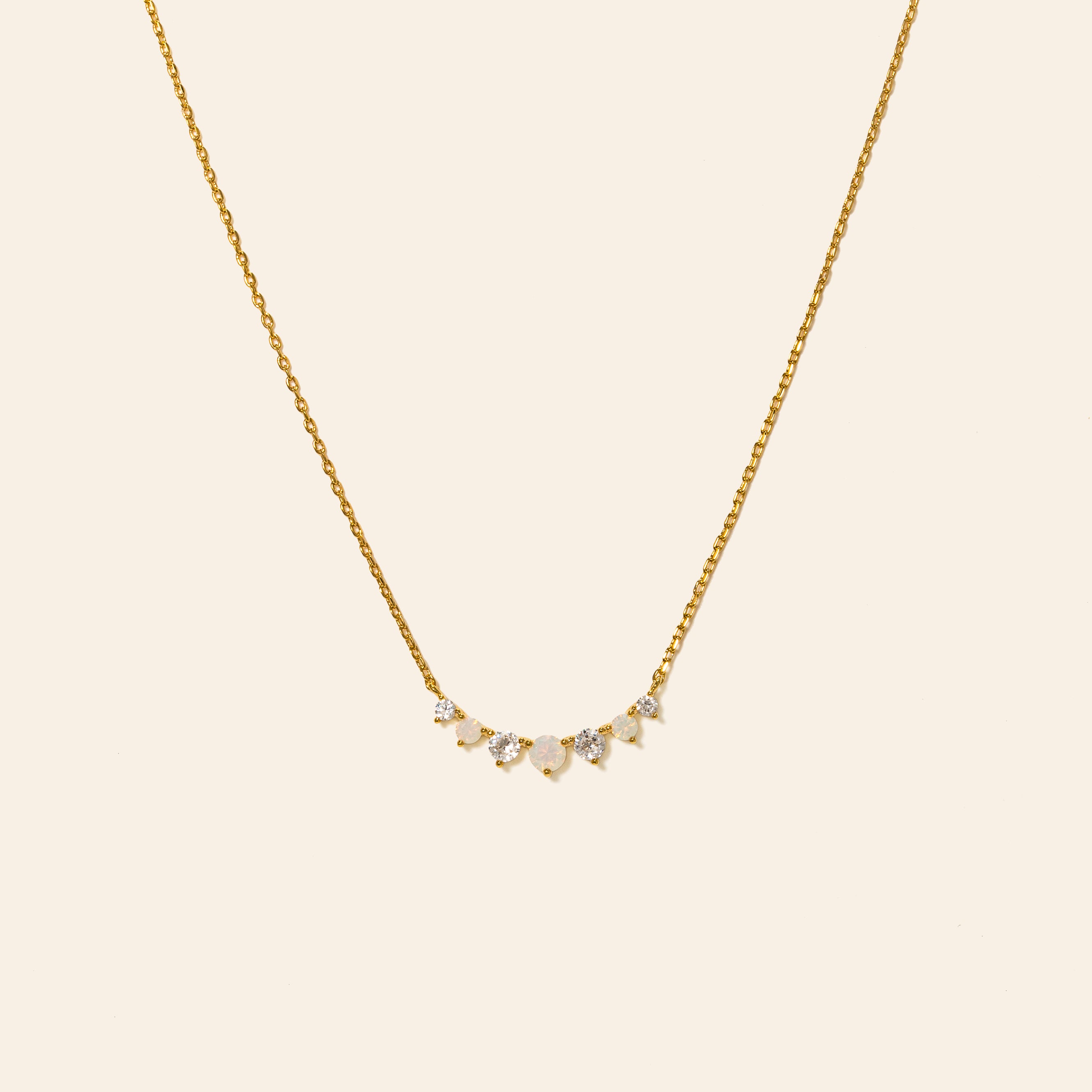 Lover's Tempo - Collier Dewdrop - Blanc Opale