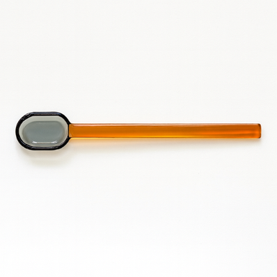 Cuillères en verre - Gris et ambre (Ensemble de 1, 2 ou 4)