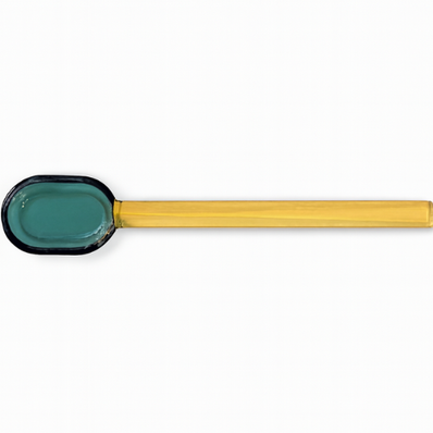 Cuillères en verre - Jaune et verte (Ensemble de 1, 2 ou 4)
