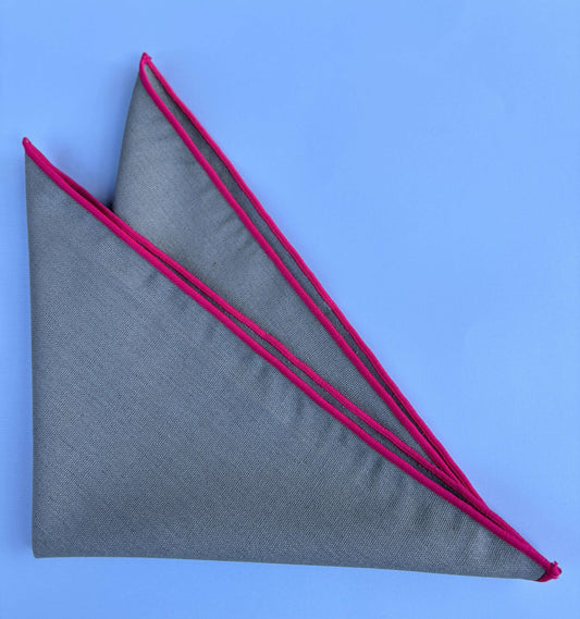 Khaki and Pink Cloth Napkins