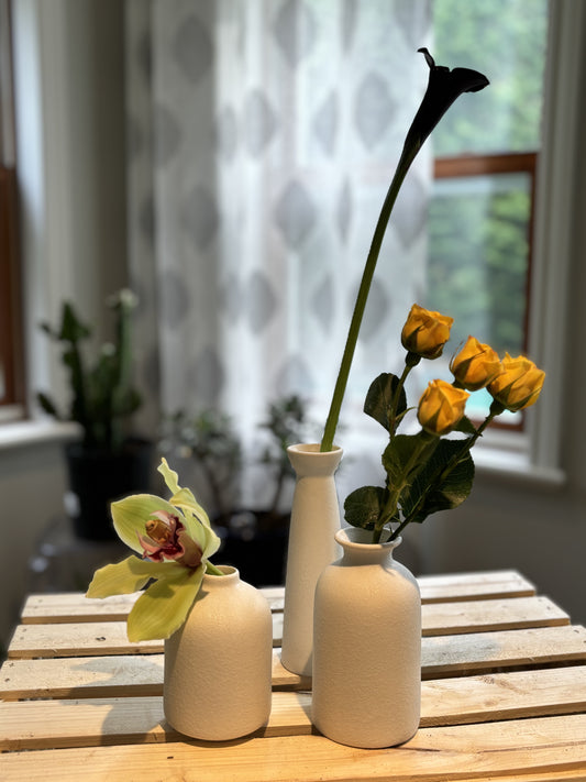 Beige Ceramic vase set