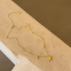 Starfish & Sun Charm Necklace – Gold Plated
