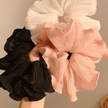Oversized Korean Pleated Scrunchie - Pink