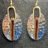 Hammered Silver Drop Earrings
