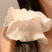 Oversized Korean Pleated Scrunchie - Pink