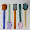Glass Spoon - Green & Purple (Sets of 1, 2 & 4)