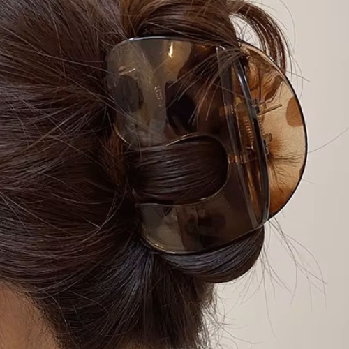 U-Shape Hair Claw Clip- Translucent White