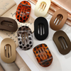Oval Matte Hair Clip – Taupe