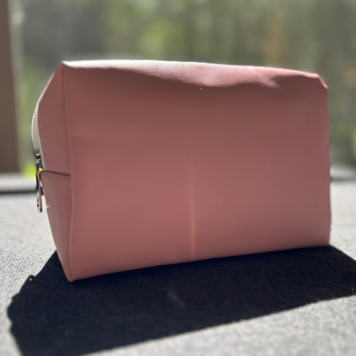 Colorful Pink & White Makeup Bag