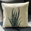 Housses de coussin décoratives en lin à motifs botaniques