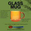 Colored Glass Mug - Amber (Sets 1, 2 & 4)