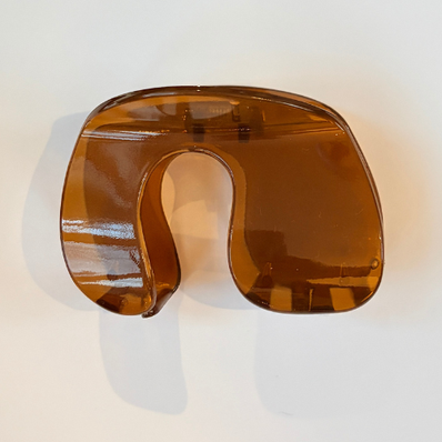 U-Shape Hair Claw Clip – Brown