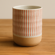 Japanese Ceramic Mug - Red Stripes (Sets of 1, 2 & 4)