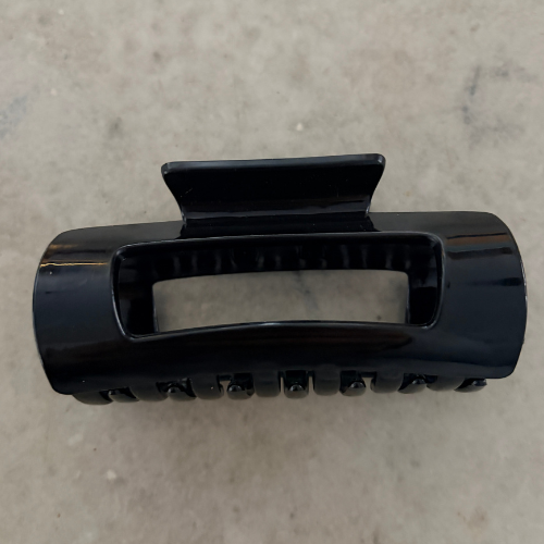 Soft Silicone Hair Claw Clip - Black