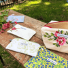 Handmade Rose Print Cosmetic Pouch