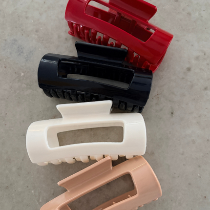 Pince à cheveux en silicone souple 