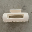 Soft Silicone Hair Claw Clip - White