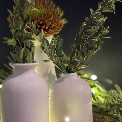 Set of 3 small ceramic vases