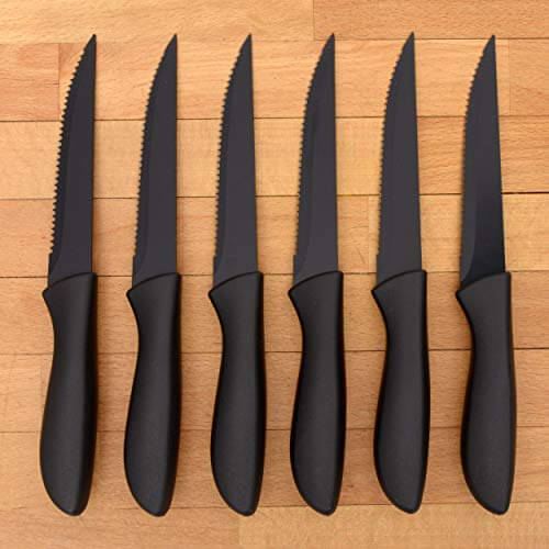 Ceramic Coated Steak Knife Set