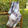 Alpaca Large Throw Blanket - Walnut Check